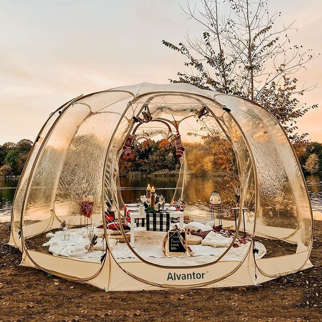 Alvantor Bubble Tent Pop Up Gazebo, 8-10 Person, 3.63.62.4H (m)