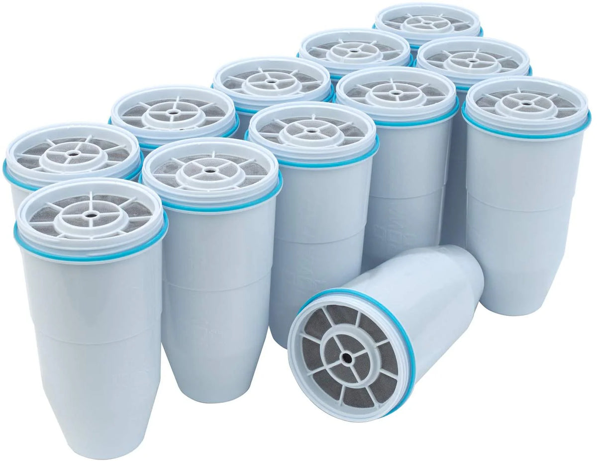 ZeroWater 12-Pack BPA-Free 5-Stage Ion Exchange Replacement Filters - NSF Certified