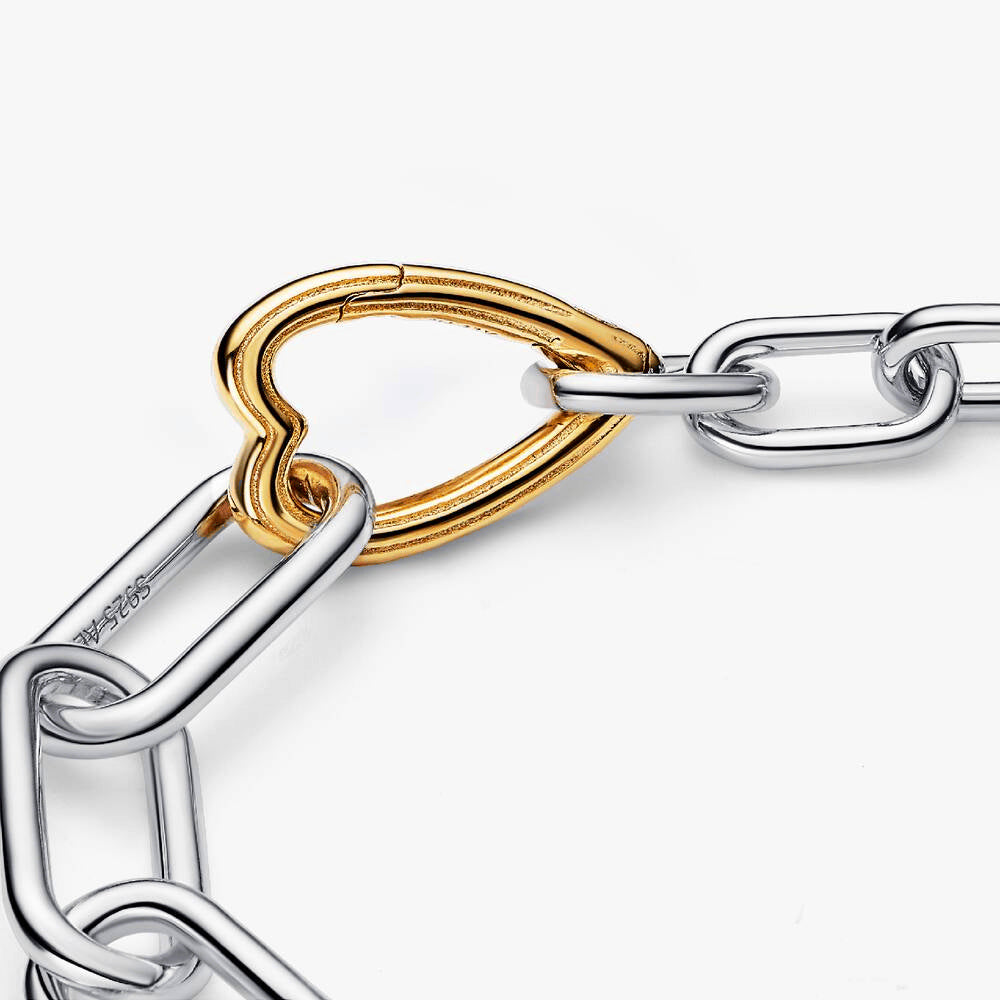 FINAL SALE - Pandora ME Two-tone Heart Openable Link Chain Bracelet