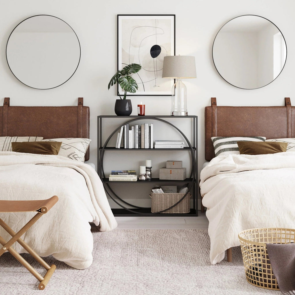 Wall-Mount Upholstered Headboard With Metal Rail - Twin, Queen & King