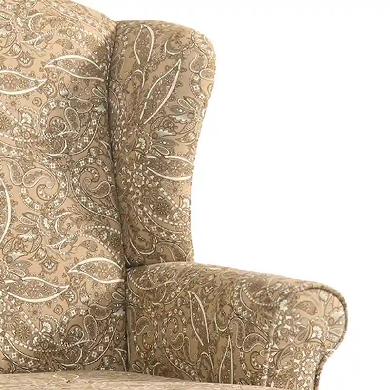 Traditional Wingback Upholstered Accent Chairs, Set of 2, 31 W x 31.8 D x 42.9 H