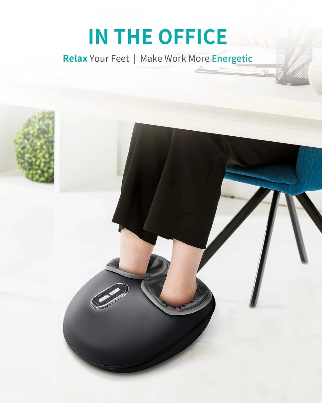Nekteck Shiatsu Foot Massager Machine With Soothing Heat
