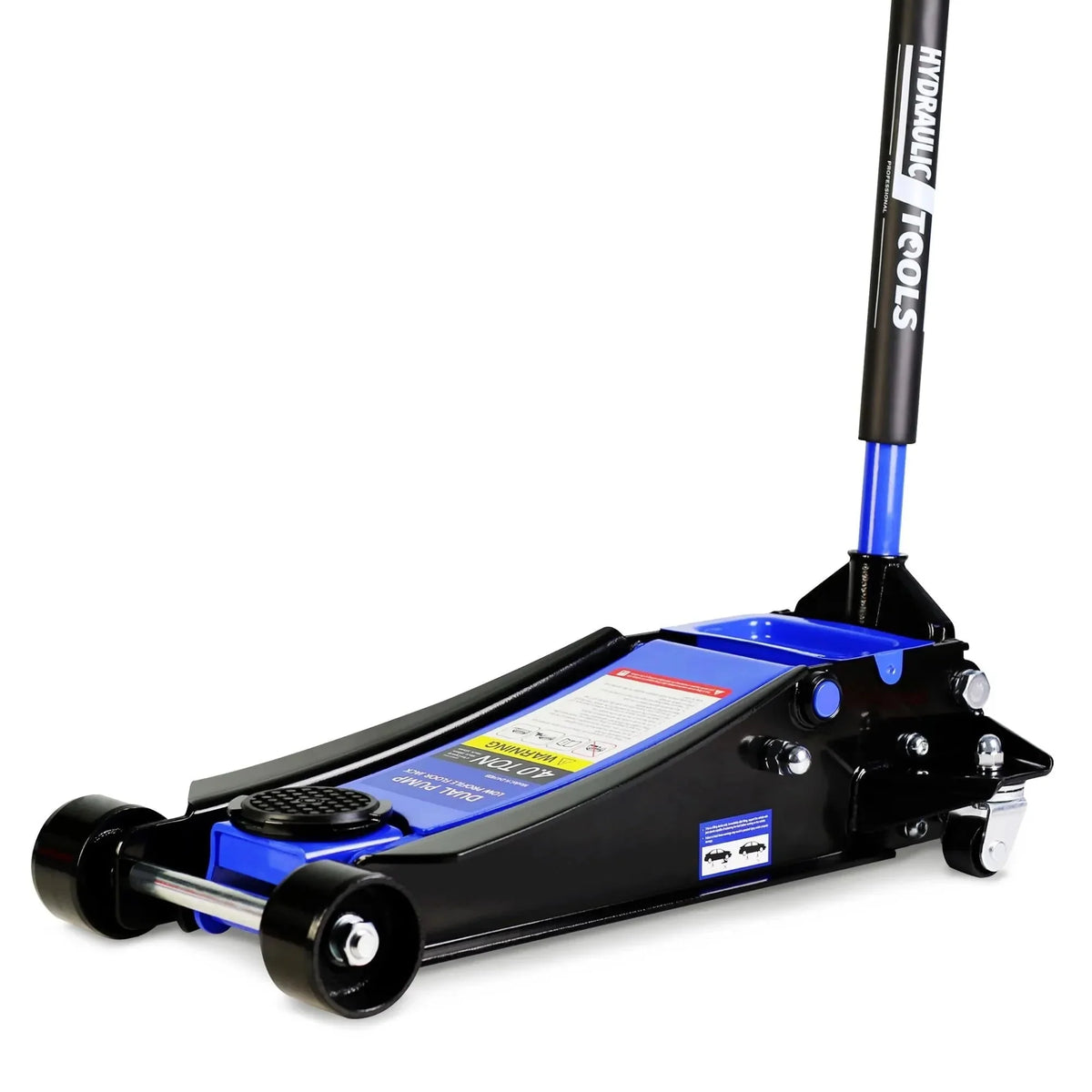 Seizeen 4-Ton Low Profile Floor Jack With Dual Pump Pistons, 4"-21" Lifting Range