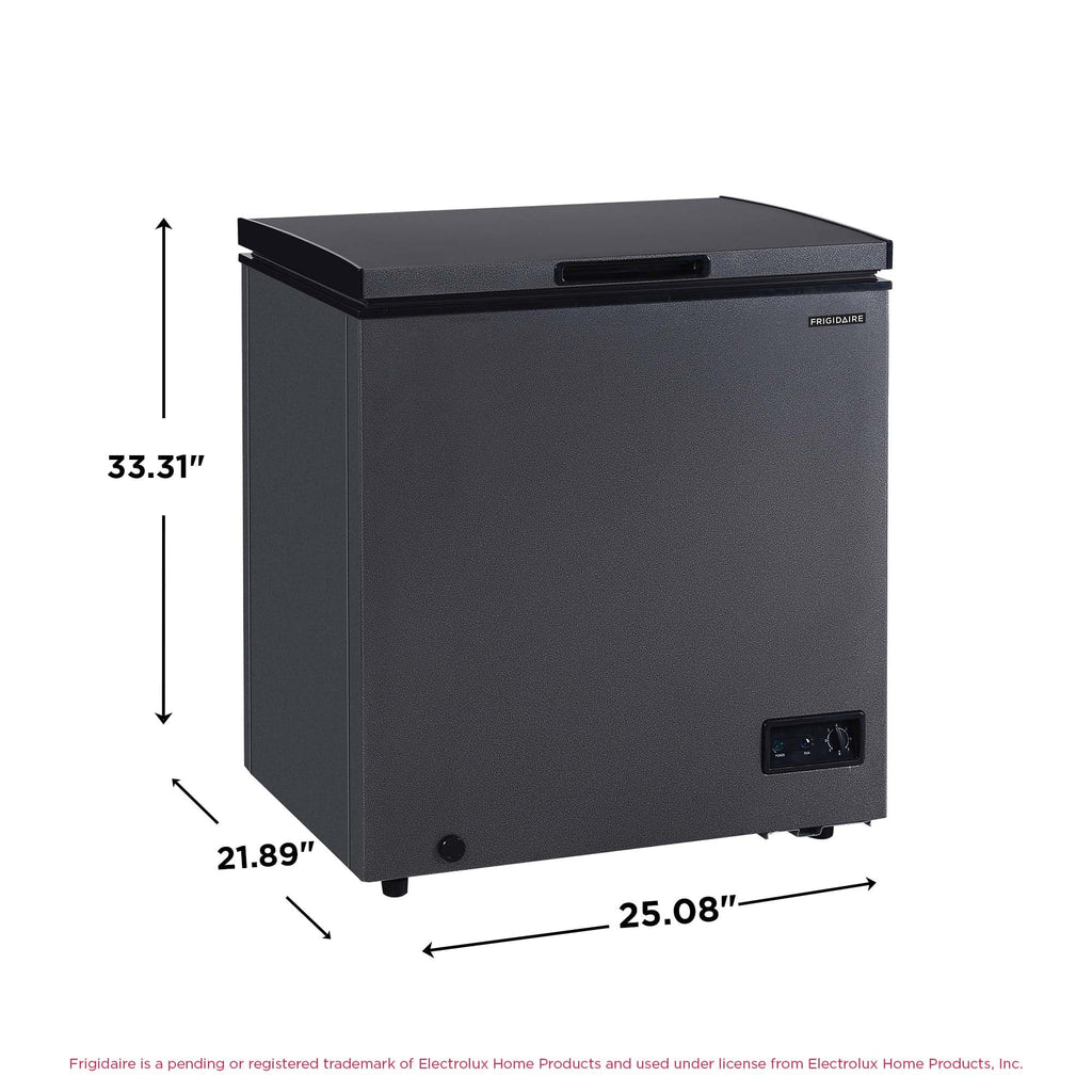 Frigidaire Chest Freezer, 5.0 Cu. Ft., Black Granite Design