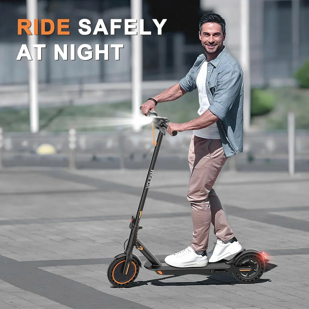 Electric Scooter 350W/500W Motor, 8.5/10 Solid Tires, 19/22 Mph, 28/21/12 Miles Range