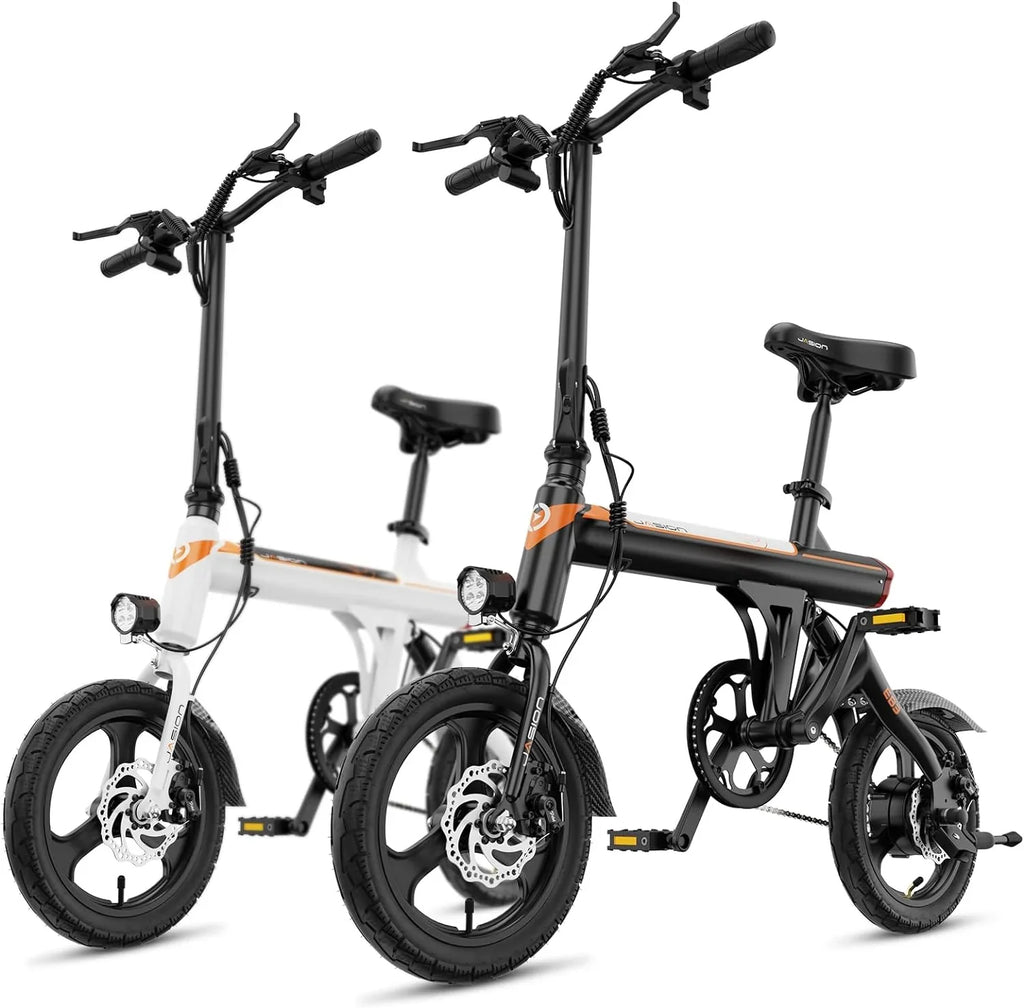 Jasion 14 Inch Folding Electric Bike, 21 Mph, 500W Peak Motor, 270Wh Battery - EB3