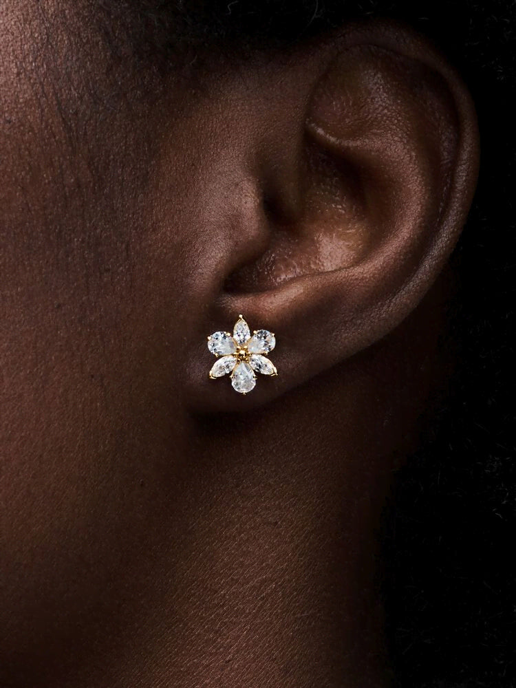Sparkling Herbarium Cluster Stud Earrings