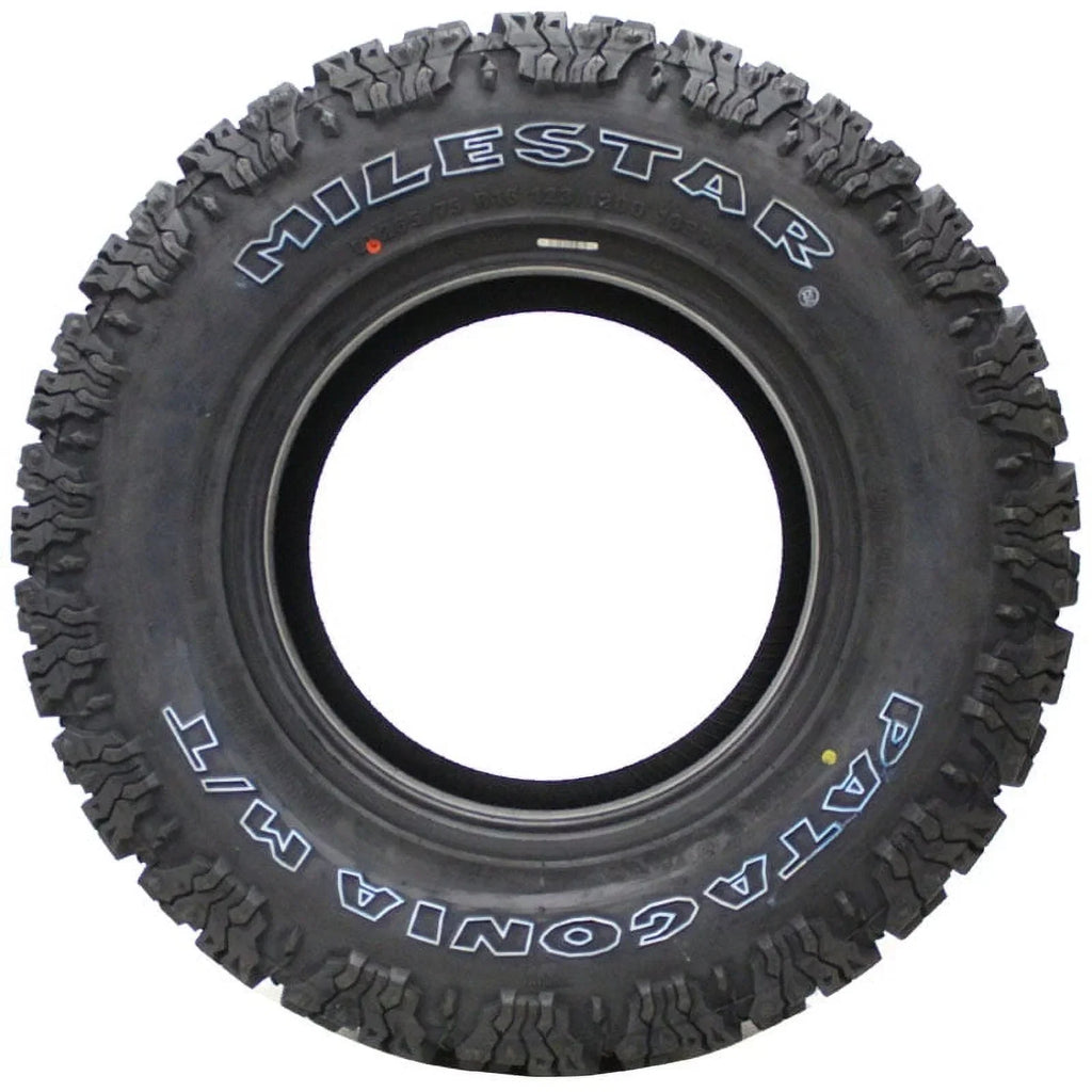 Milestar Light Truck Mud Terrain Tire LT33X12.50R18 122Q Load Range F - Patagonia M/T