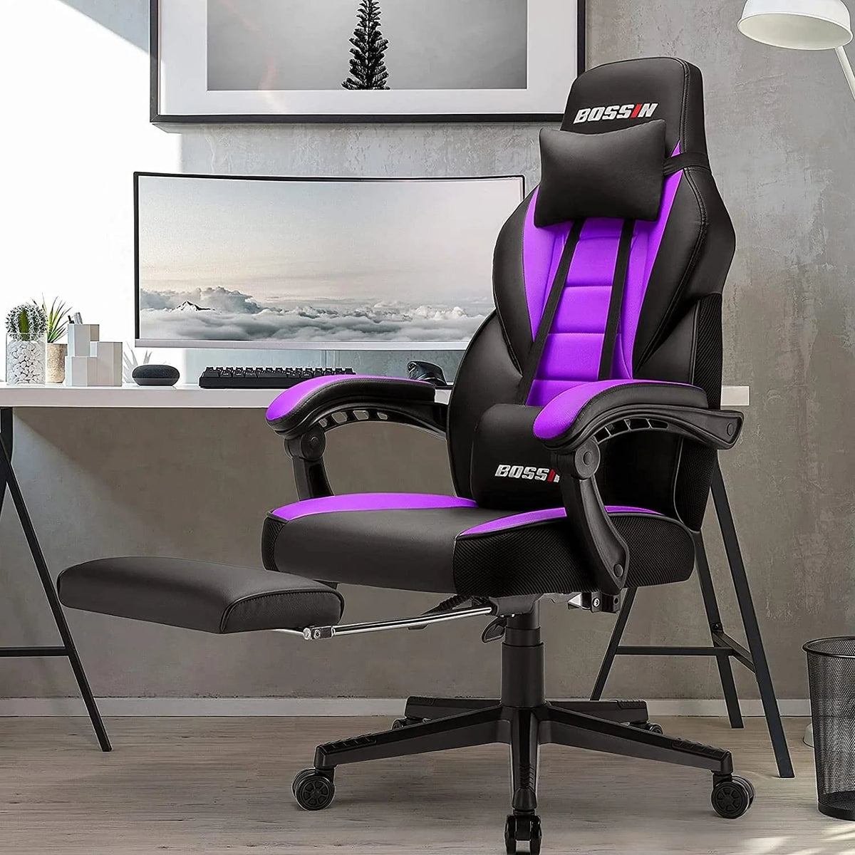 Racing Style Gaming Chair, 300 lbs Big And Tall High Back Computer Chair