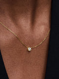 Pandora Era Bezel 14k Gold Lab-grown Diamond Pendant Necklace