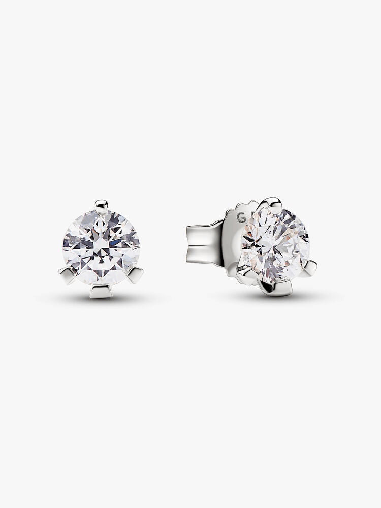 Pandora Nova Lab-grown Diamond Pendant Necklace and Earrings set 1.00 carat tw 14k White Gold