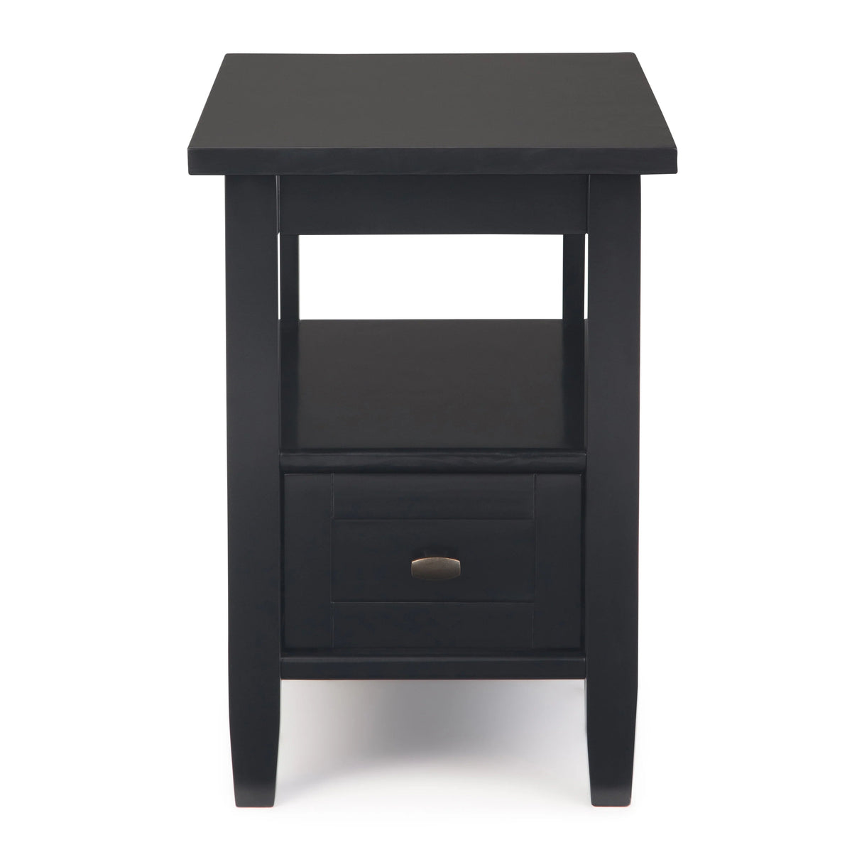 Solid Wood Narrow Side Table, 14 in Wide, 24 in D x 14 in W x 20 in H