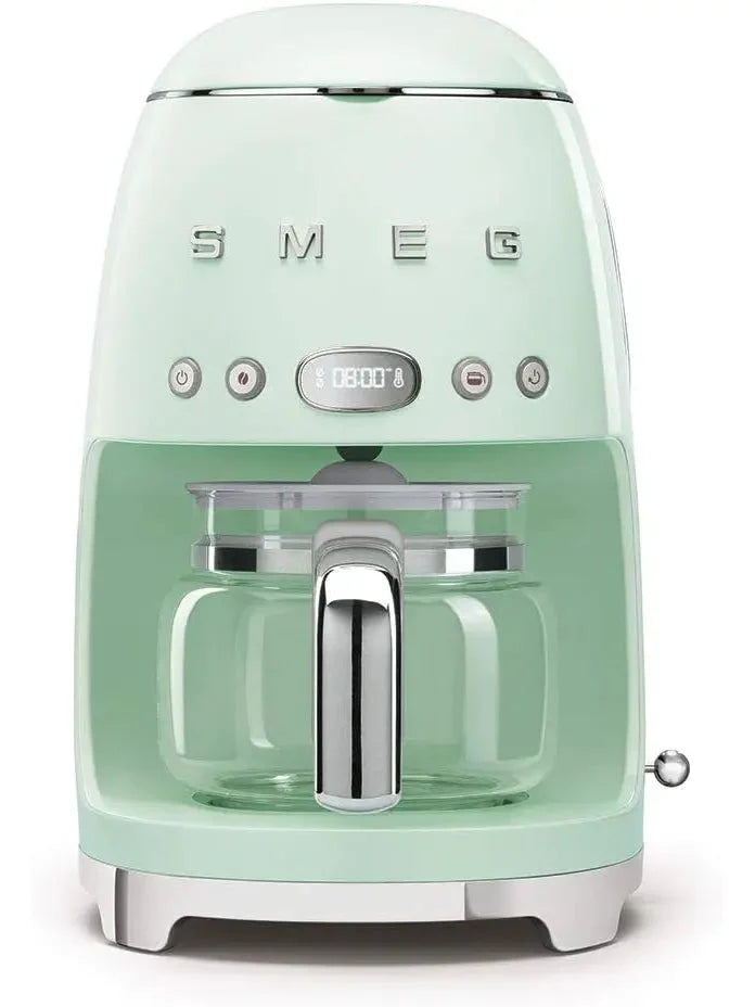Smeg 50's Retro Style Drip Filter Coffee Machine, 10 Cups, Pastel Green