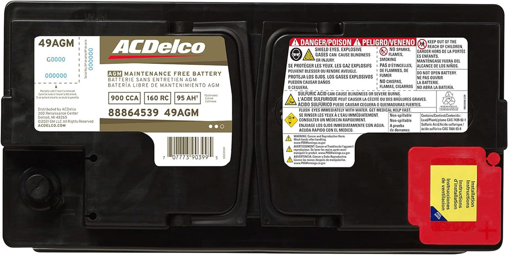 BCI Group 49 AGM Battery - Gold