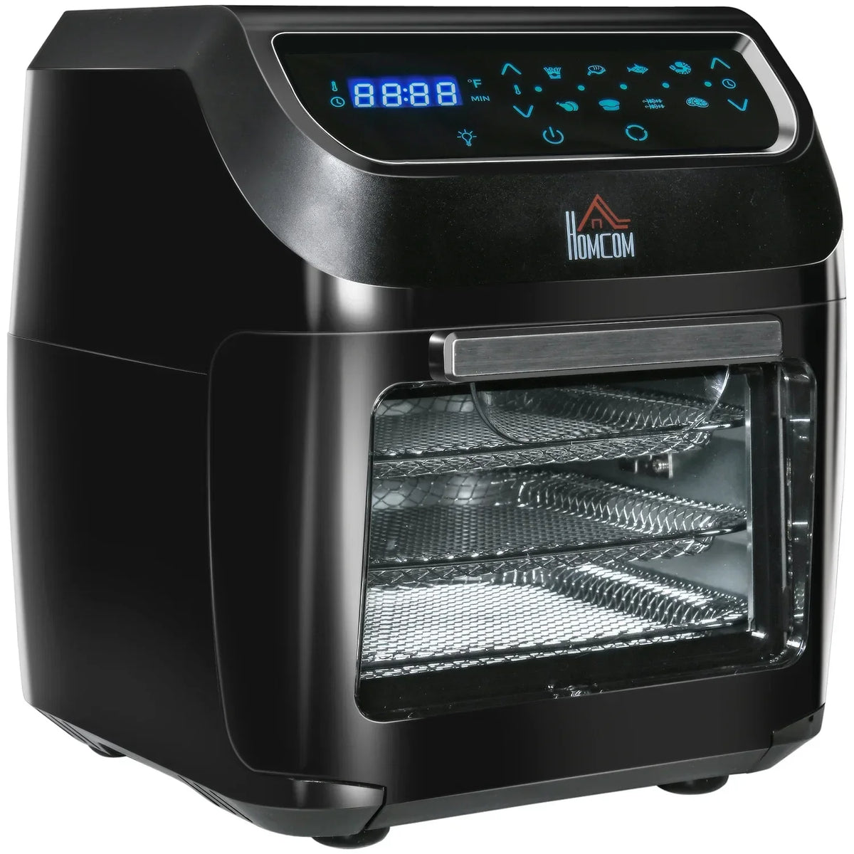GVJMTKP 12 QT 8-In-1 Air Fryer Oven Combo, 1700W, Black