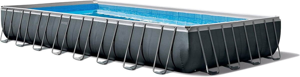 Intex Ultra XTR Rectangular Above Ground Pool Set, 216in L x 108in W x 52in H, Blue - 26355EH