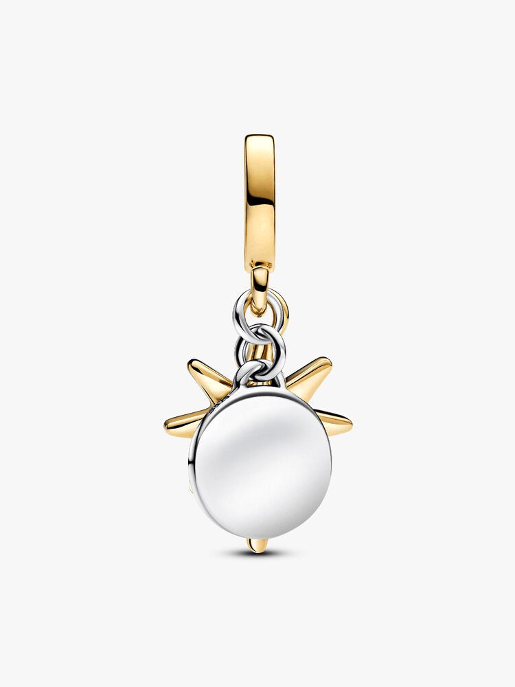 Engravable North Star Lab-grown Diamond Dangle Charm