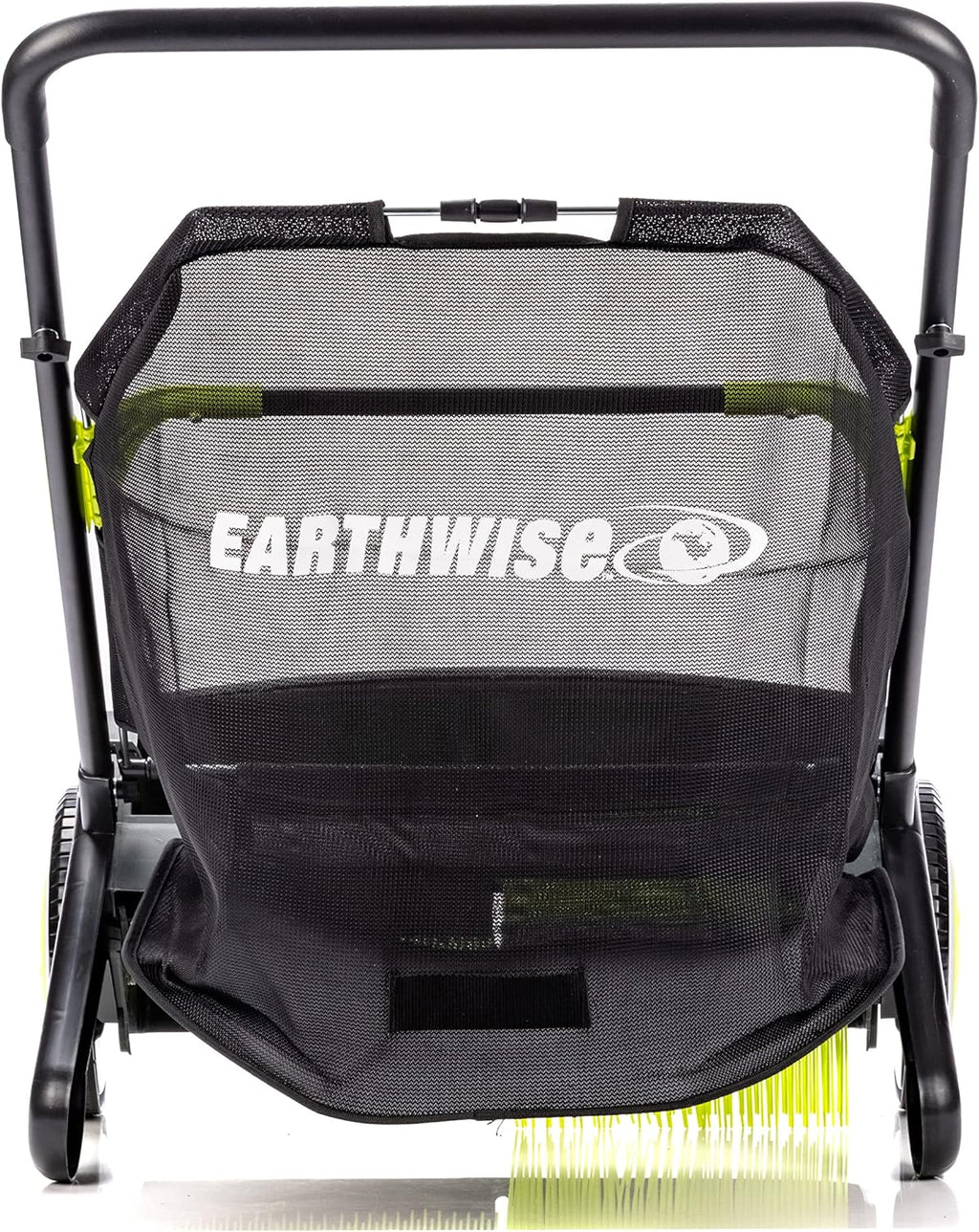 21-Inch Leaf And Grass Push Lawn Sweeper - Black