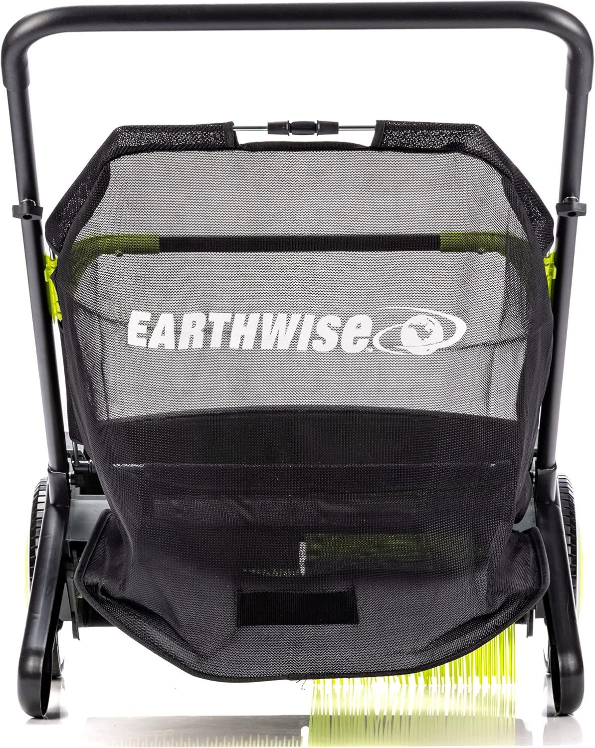 21-Inch Leaf And Grass Push Lawn Sweeper - Black