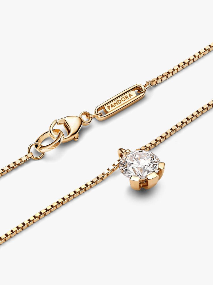 Pandora Nova 14k Gold Lab-grown Diamond Pendant Necklace