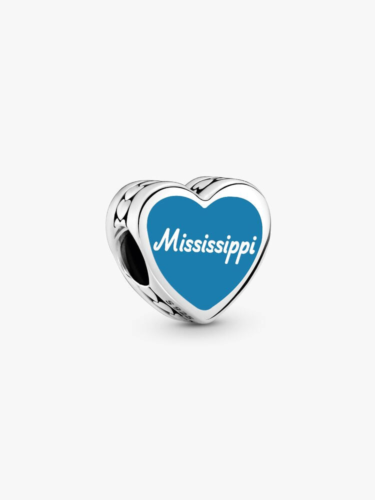 Mississippi Heart Charm