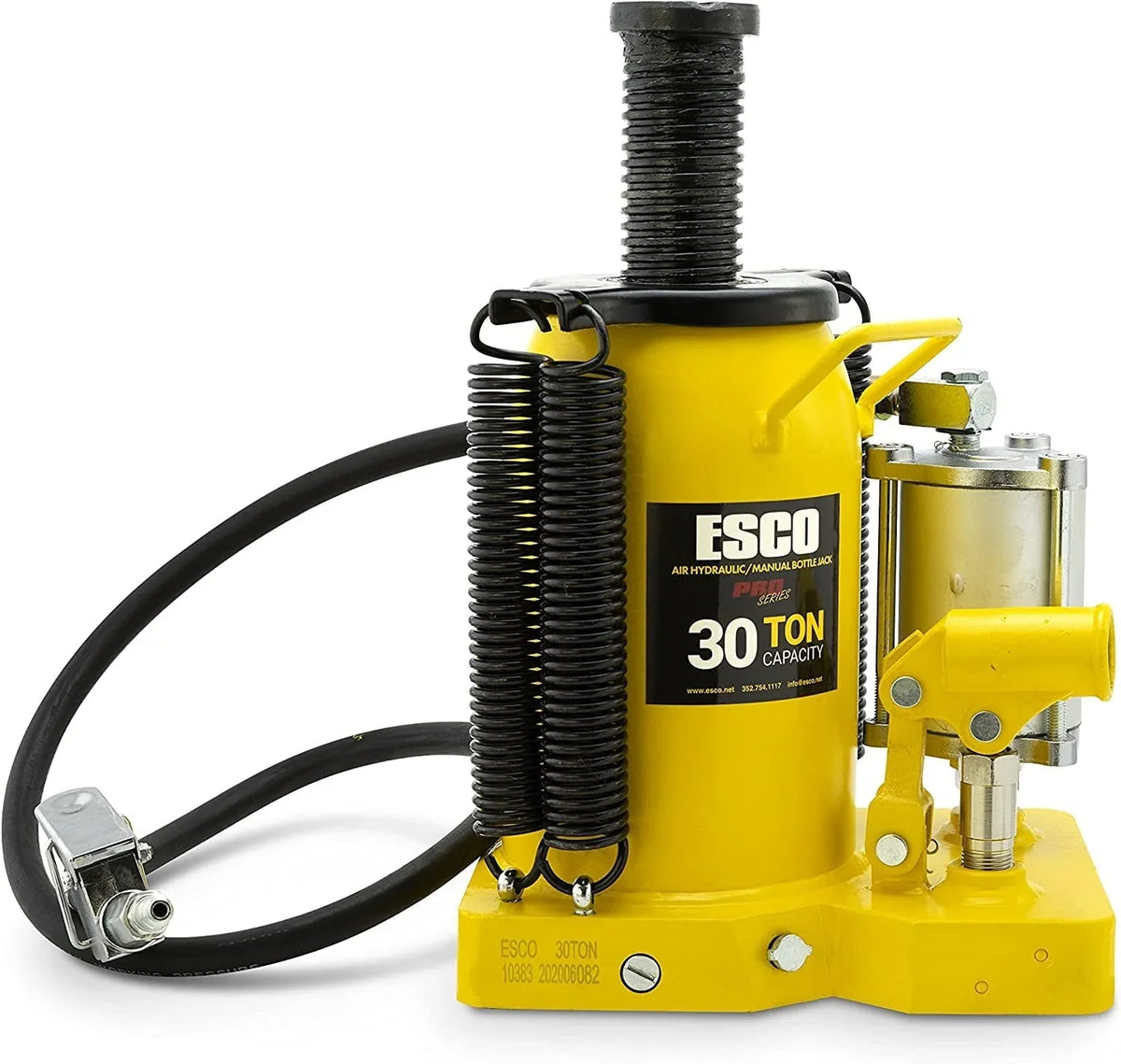 ESCO 30 Ton Pro Series Air Hydraulic Bottle Jack - 10383