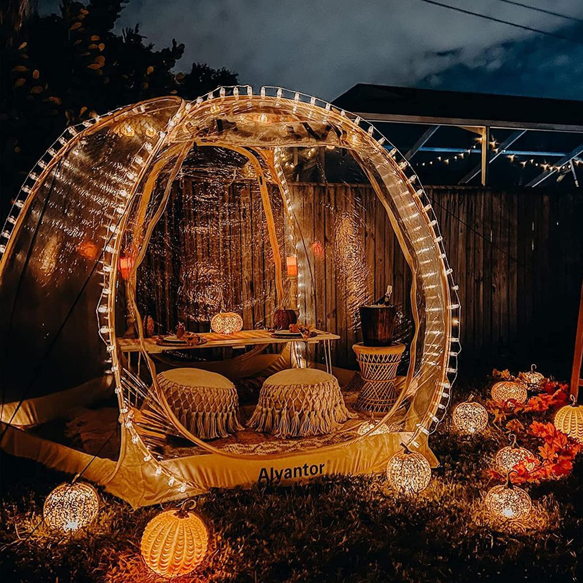 Alvantor Bubble Tent Pop Up Gazebo, 8-10 Person, 3.63.62.4H (m)