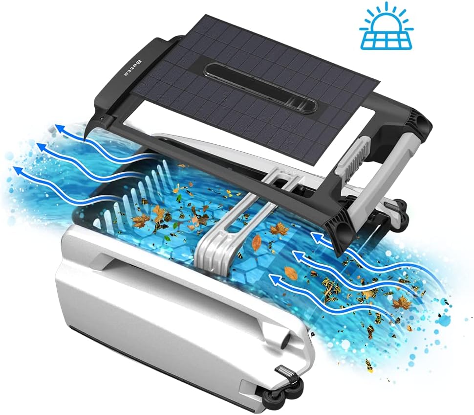 Betta Solar Powered Robotic Pool Surface Skimmer Cleaner - Betta-SE