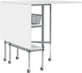 Sew Ready Hobby Cutting Table, 58.75 in x 36.5 in, White/Silver