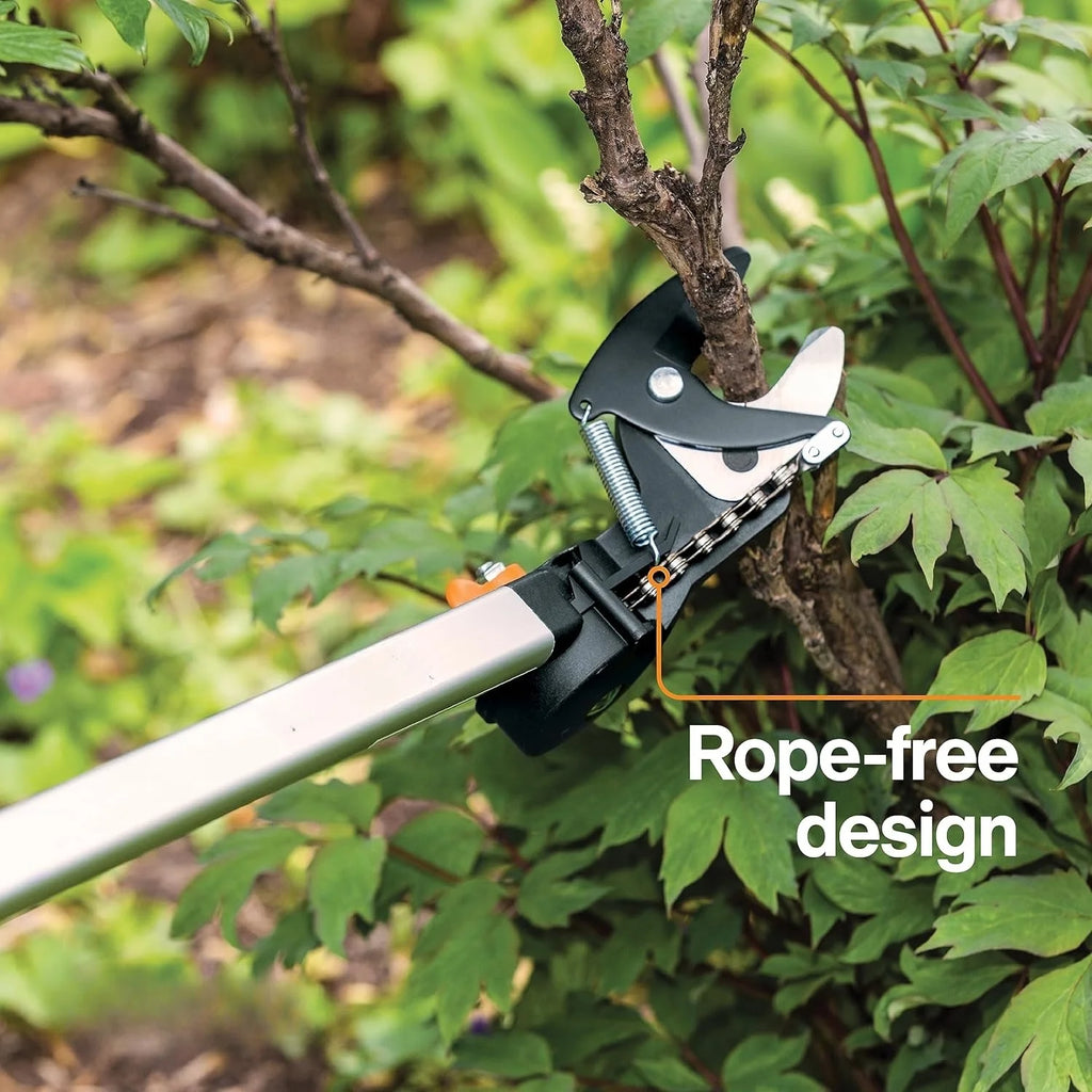Extendable Tree Pruner And Pole Saw, 7.9 - 12 Feet, 15-Inch Double-Grind Saw Blade - 92406935K
