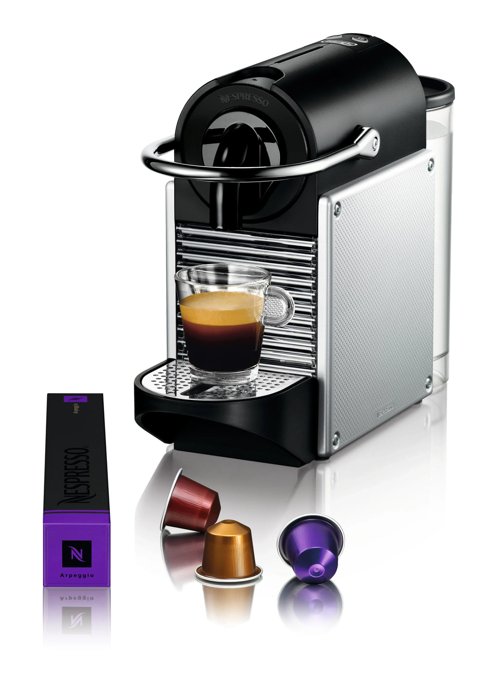Nespresso Espresso Machine, Aluminum - Pixie