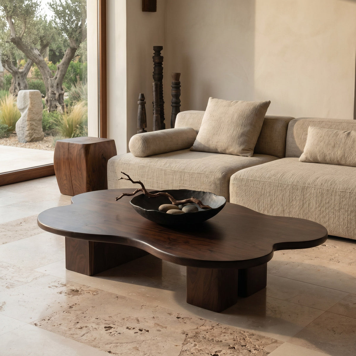 Contemporary Cloud Shape Coffee Table For Living Room Decor