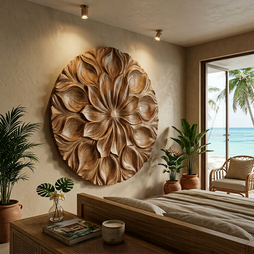 Botanical Wall Art With Monstera Design For Bedroom