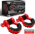 AUTMATCH 3/4 in D Ring Shackles, 2 Pack, 41,887 lbs Break Strength With 7/8 in Screw Pin