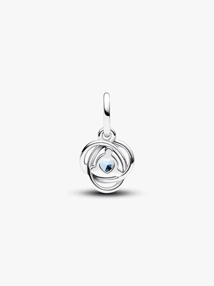 Sea Aqua Blue Eternity Circle Dangle Charm