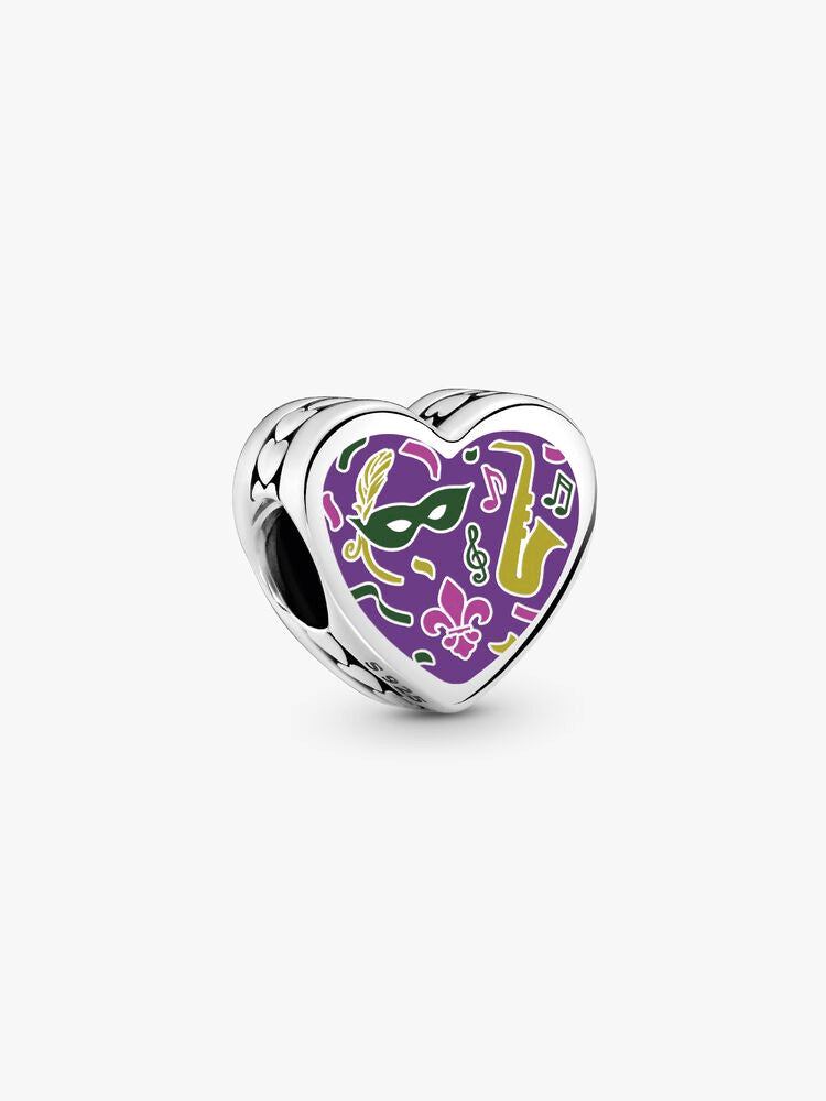 Louisiana Heart Charm