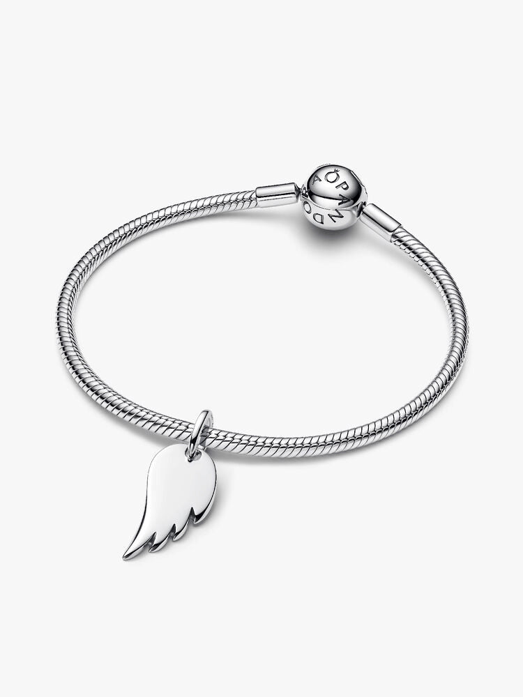 Engravable Angel Wing Tag Pendant