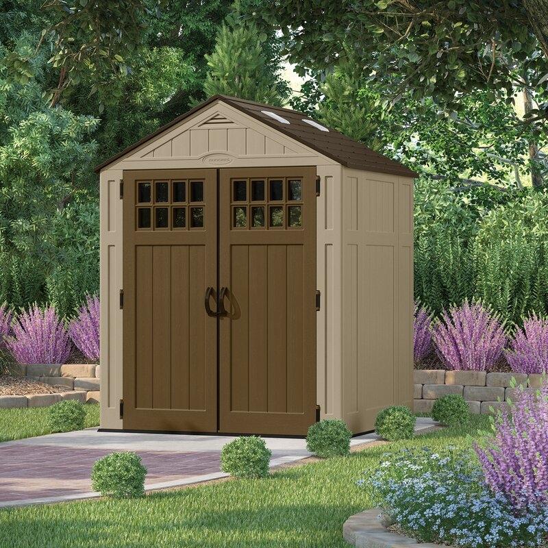 Suncast Resin Storage Shed 6 ft. 3 in. W x 5 ft. 6 in. D - BMS6510D