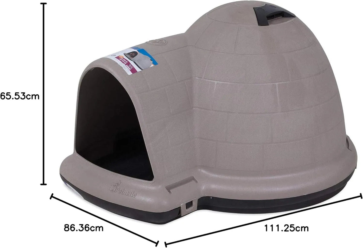 XL All-Weather Igloo Dog House for 90-125 Lb. Dogs