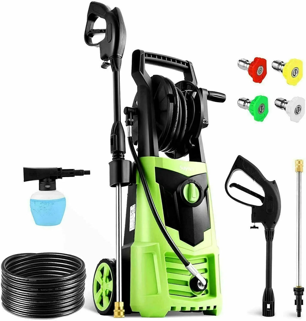 Suyncll Electric Cold Water Pressure Washer 3000 PSI 2.4 GPM Blue/Green