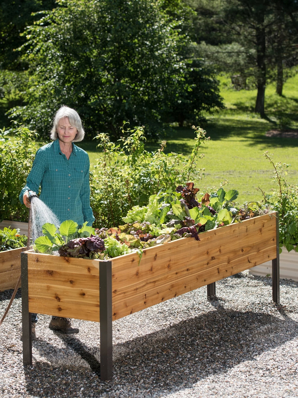 Self-Watering Elevated Planter Box 96" L x 24" W x 29" H