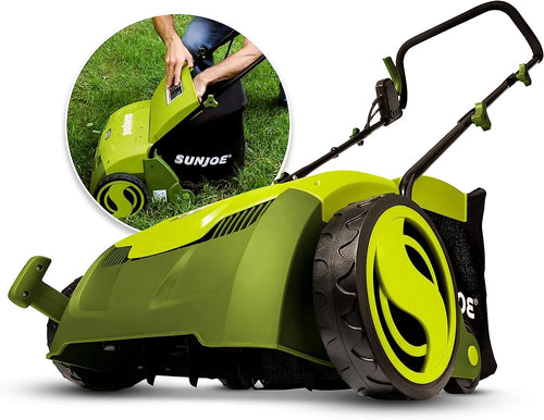 12-Amp 13-Inch Electric Dethatcher And Scarifier With Removable 8-Gallon Collection Bag
