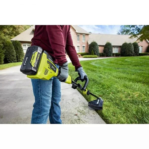 RYOBI 40-Volt 20 in Mower, String Trimmer And Leaf Blower Kit With 2 Batteries, 2 Chargers - RY401120-Y, RY40270, RY40407BTLVNM