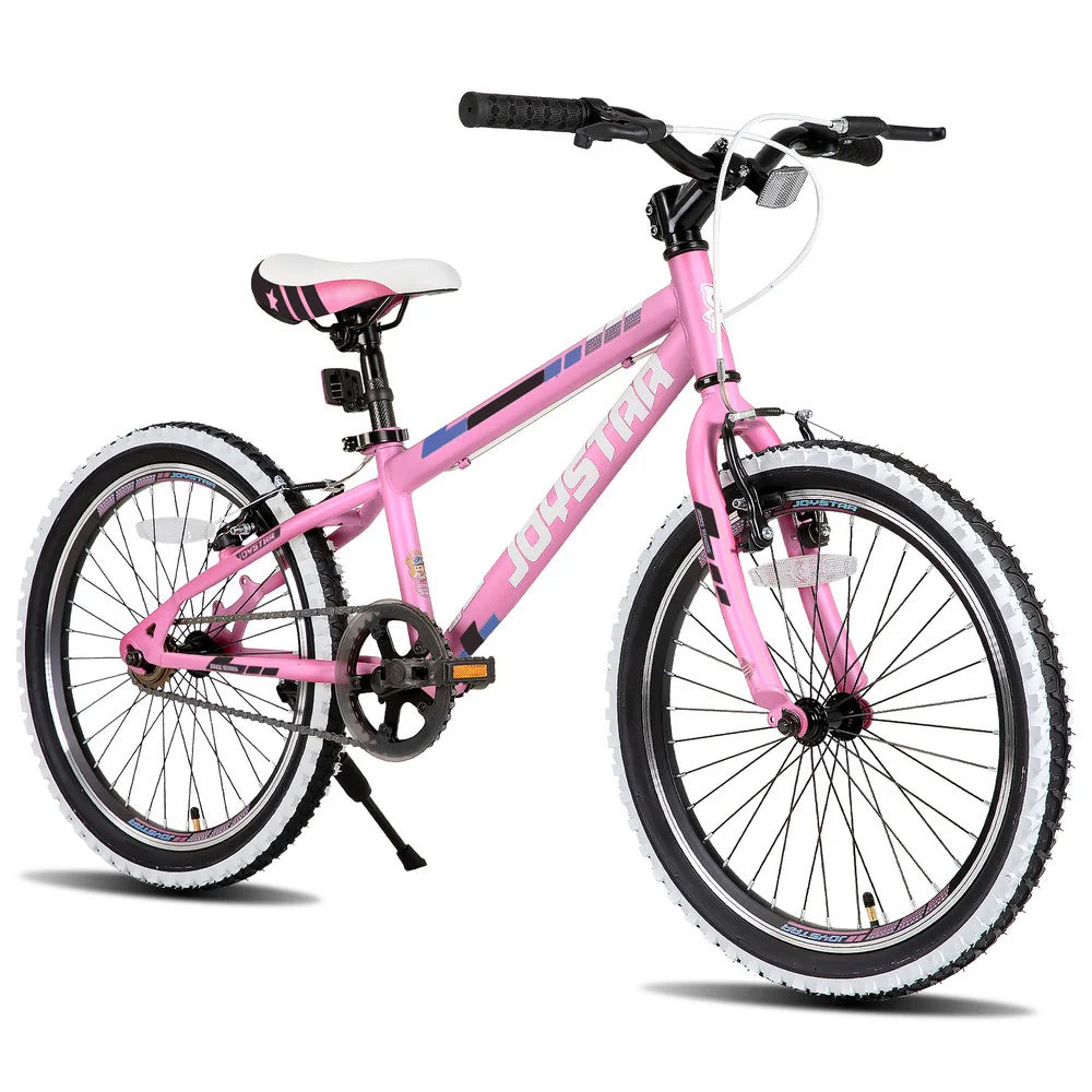 Kids' Single-Speed Mountain Bike, 20-Inch/24-Inch - White Wall Knobby Tires