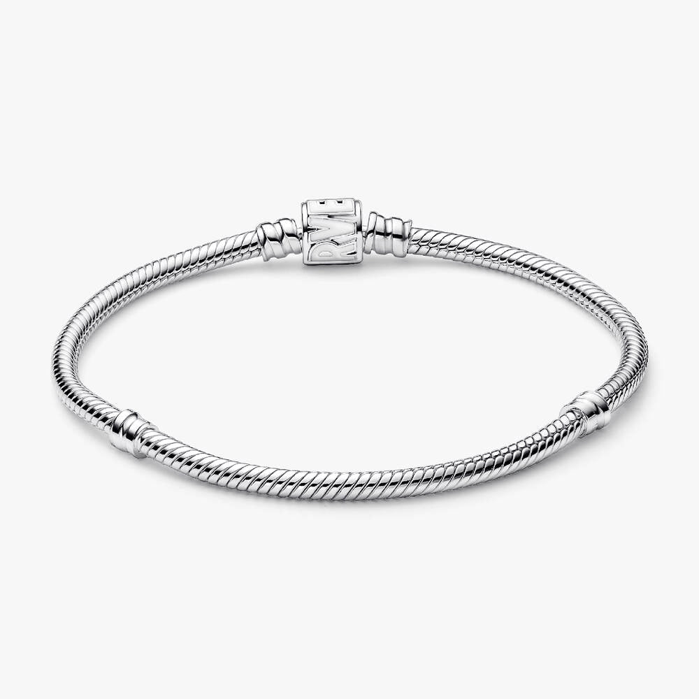 Pandora Moments Marvel Logo Clasp Snake Chain Bracelet