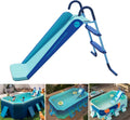 Houtclort Inflatable Swimming Pool Slide, Blue, 57in L x 7.8in W x 27in H
