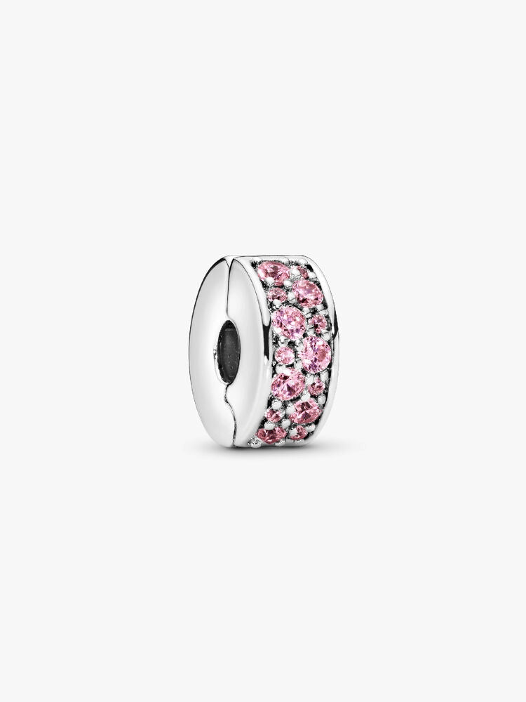 Pink Pavé Clip Charm