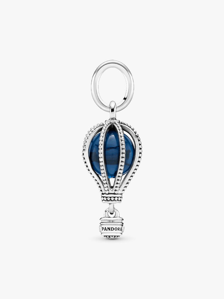 Blue Hot Air Balloon Travel Charm