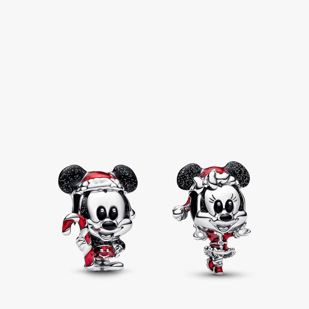 Disney Mickey and Minnie Christmas Charm Duo
