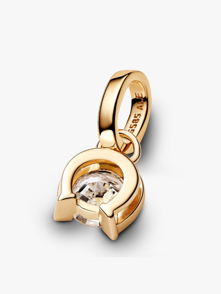 Pandora Talisman 14k Gold Lab-grown Diamond Horseshoe Pendant